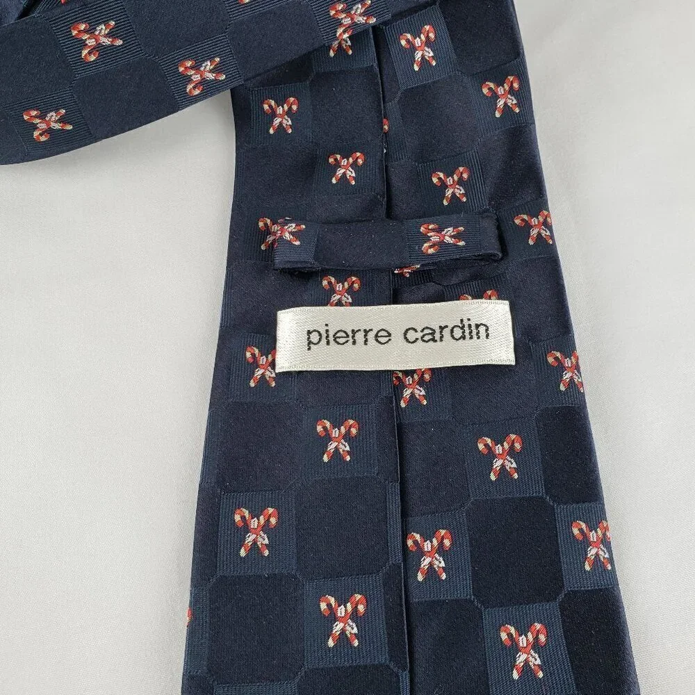 Pierre Cardin Blue Silk Mens Tie 3.75